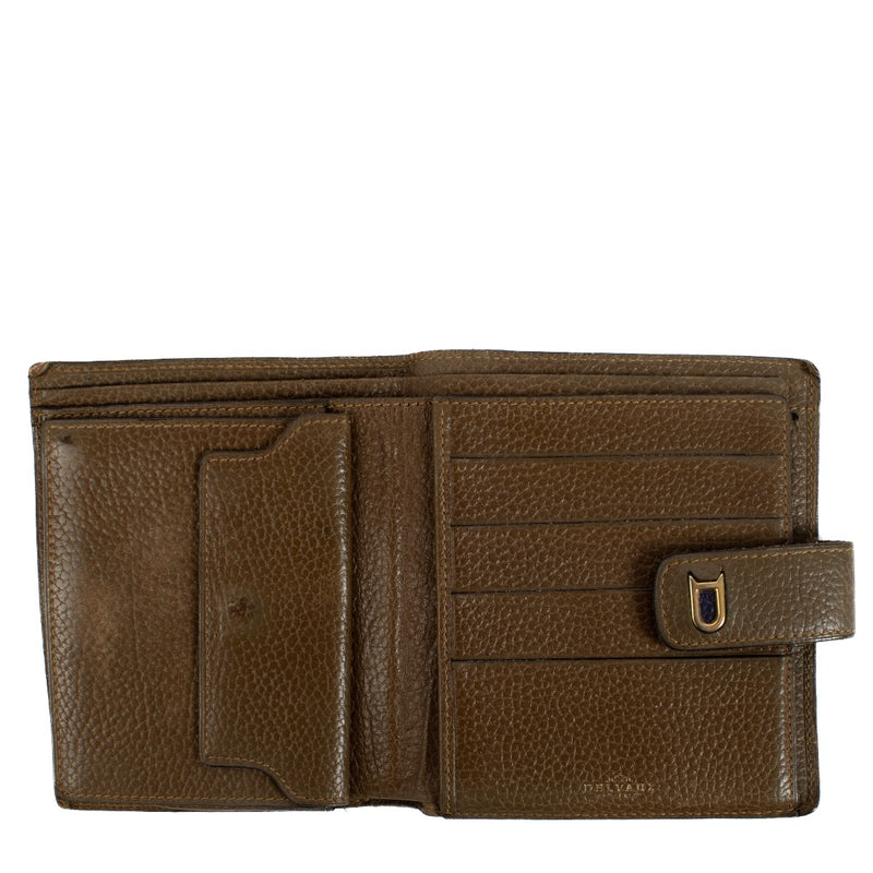 Buy authentic second hand Delvaux Brown Leather Wallet at Labellov.com