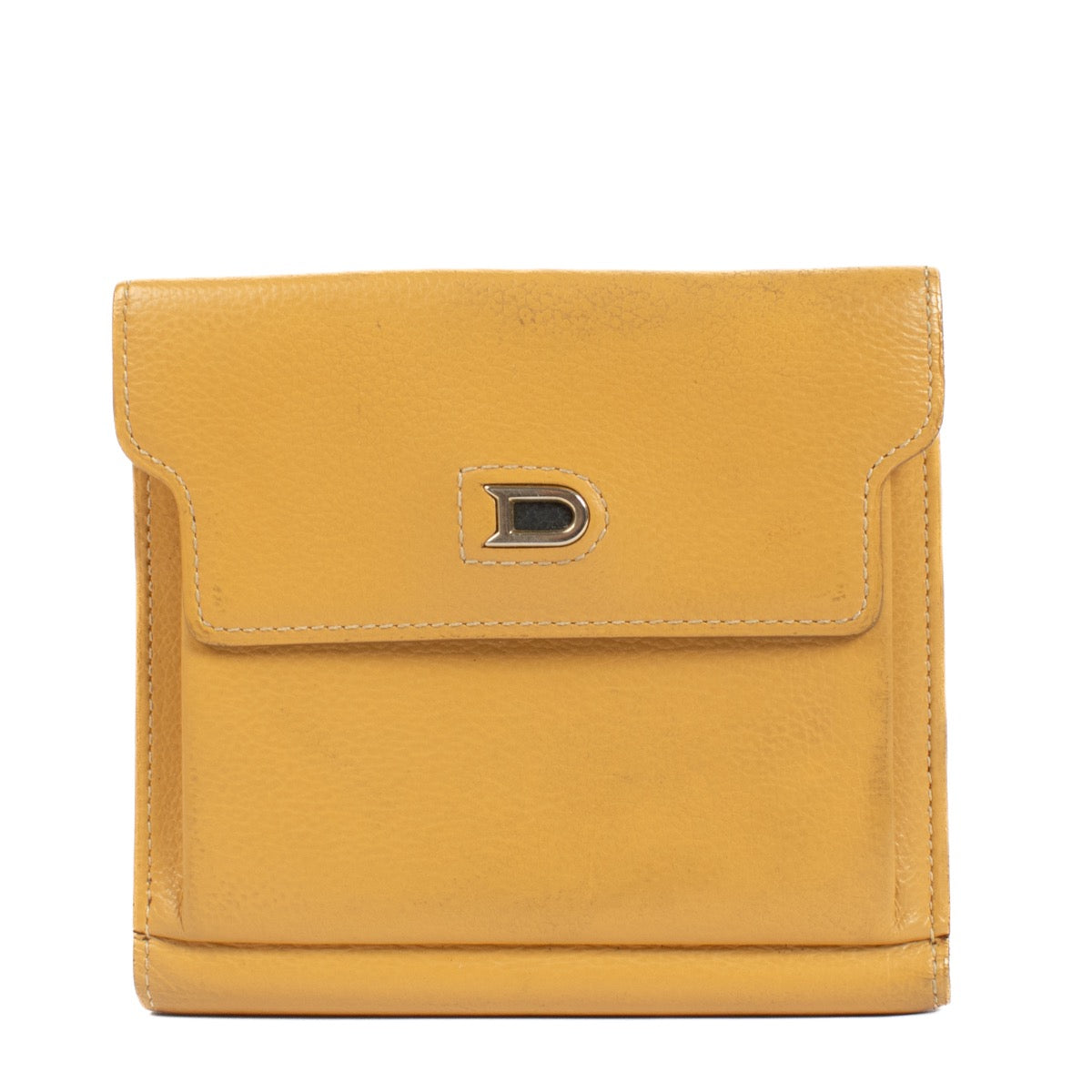 Buy authentic second hand Delvaux Yellow Leather Diabolo Wallet at Labellov.com