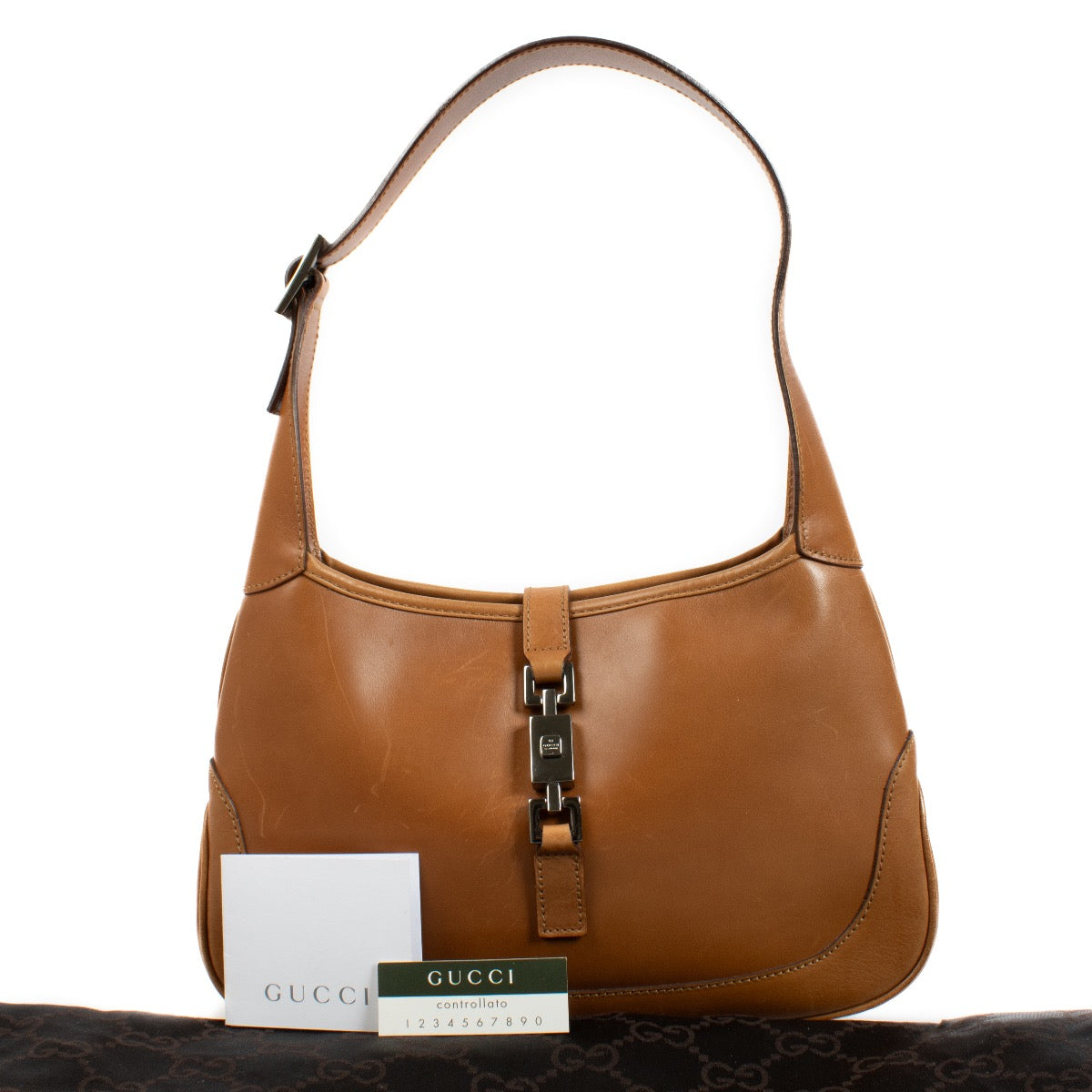 Authentic second hand Gucci Camel Small Jackie bag on Labellov.com