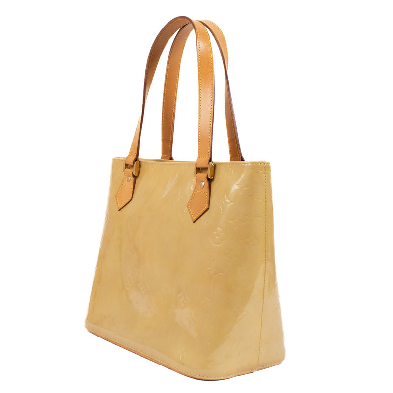 Authentic second hand Louis Vuitton Yellow Monogram Vernis Houston Bag on Labellov.com
