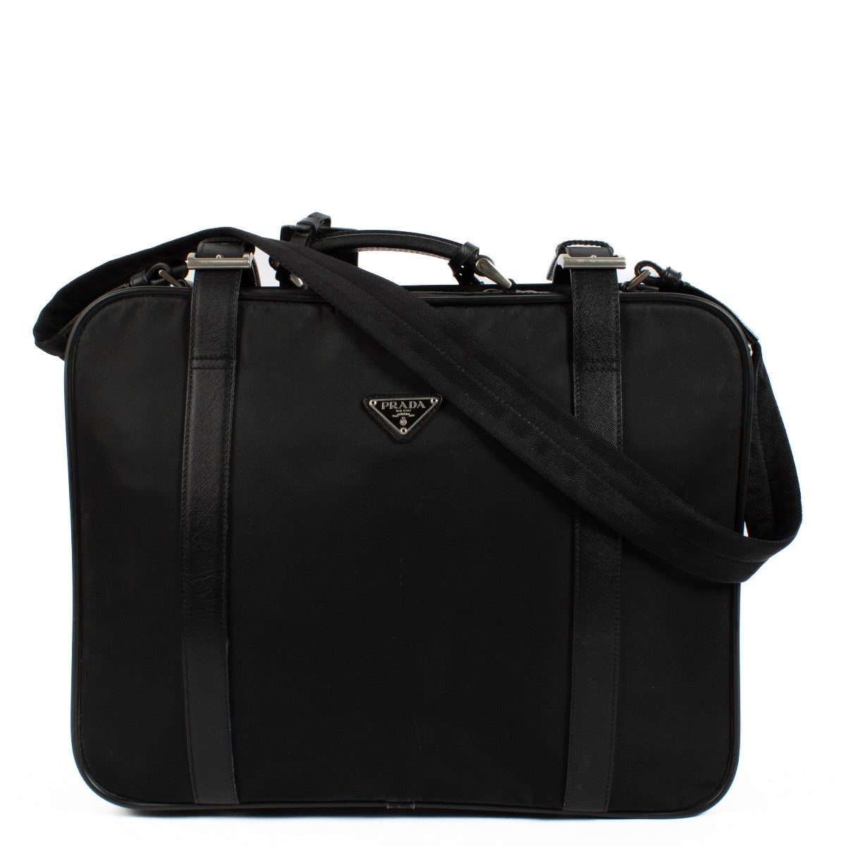 Authentic second hand Prada Black Nylon Travel Bag on Labellov.com
