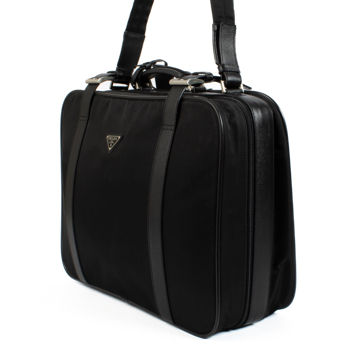 Authentic second hand Prada Black Nylon Travel Bag on Labellov.com