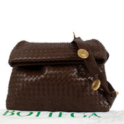 Authentic second hand Bottega Veneta Brown Intrecciato The Fold Bag on Labellov.com