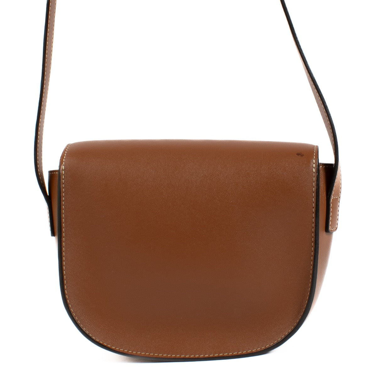 Authentic second hand Celine Tan Folco Cuir Embroidered Triomphe Bag on Labellov.com