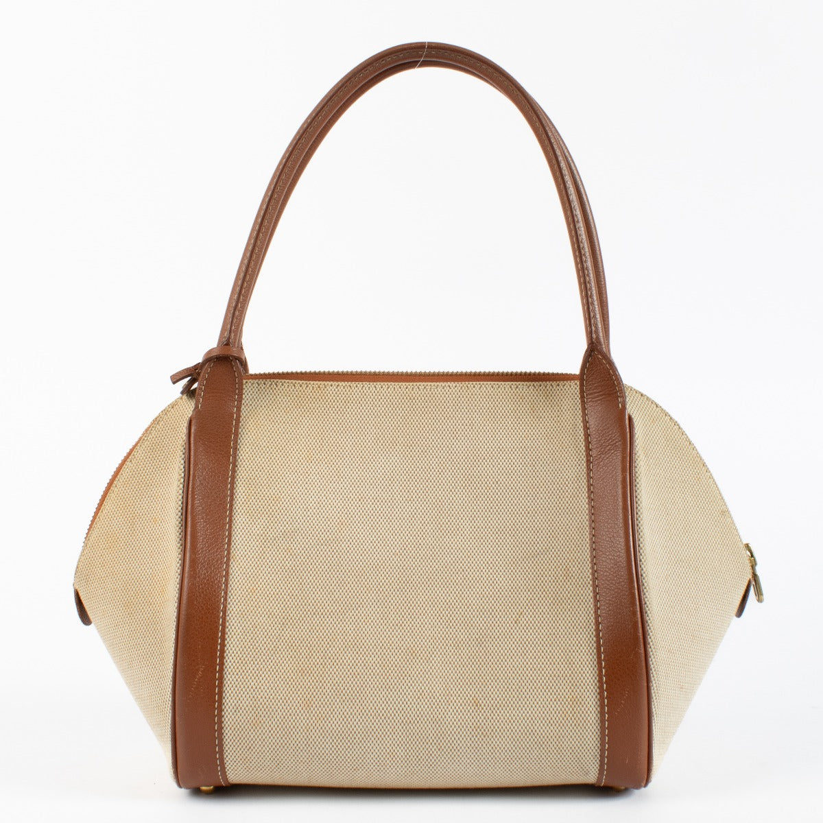 Authentic second hand Delvaux Beige Canvas Perle Bag on Labellov.com