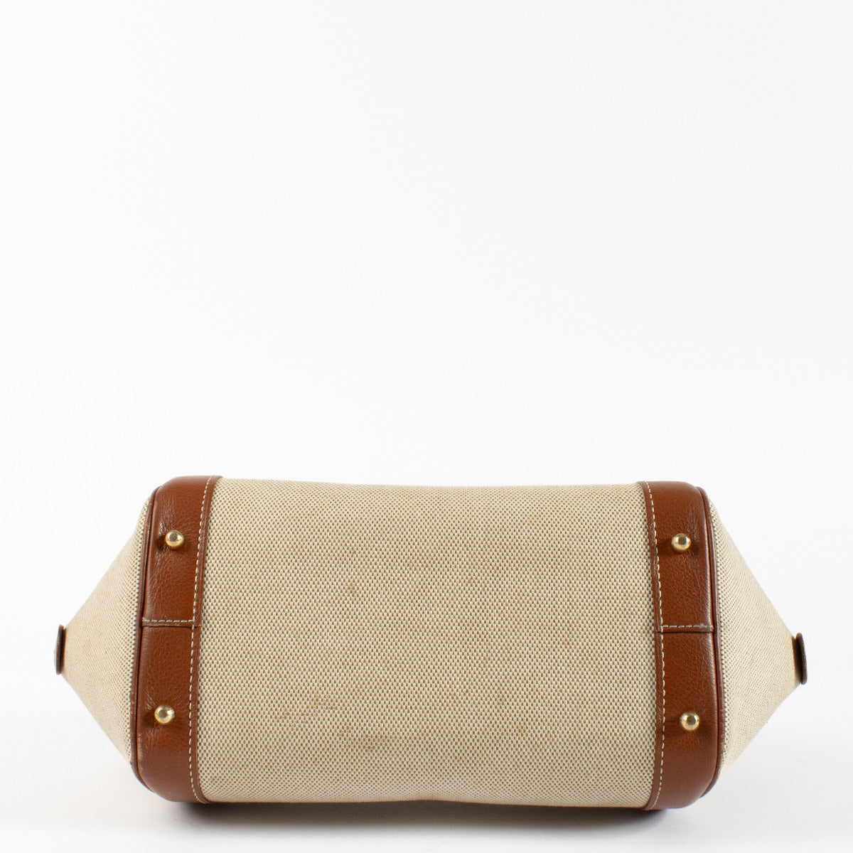 Authentic second hand Delvaux Beige Canvas Perle Bag on Labellov.com