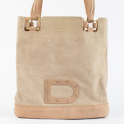 Authentic pre-loved Delvaux Beige Le Paul PM 'Toile Charleston' Tote Bag on Labellov.com