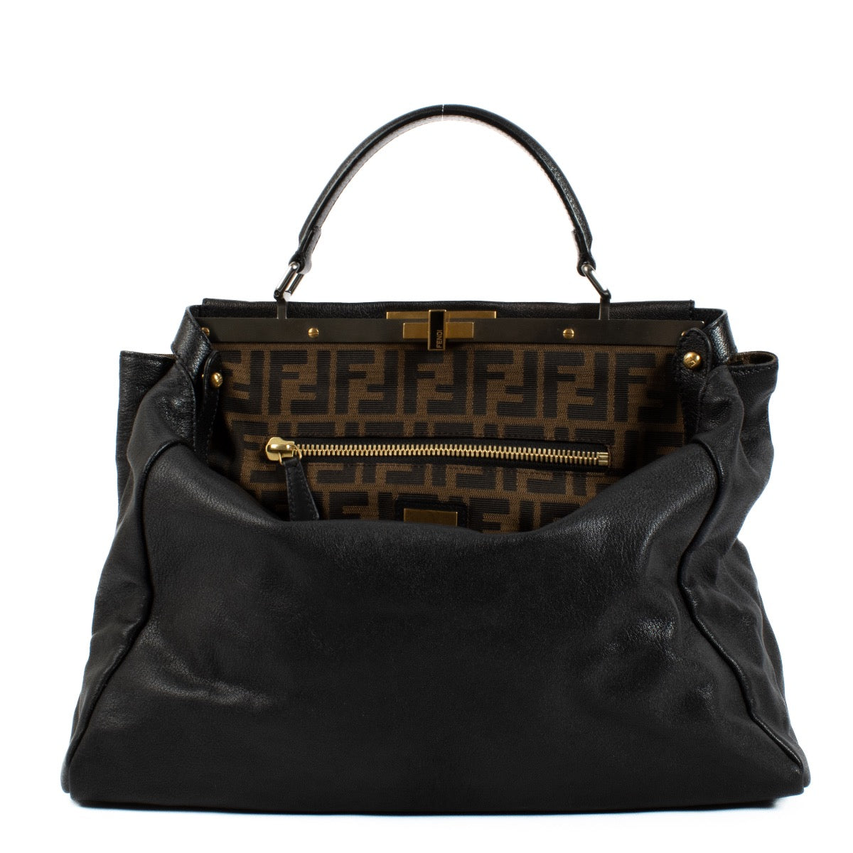 Shop 100% authentic Fendi Black Large Peekaboo Bag on Labellov.com