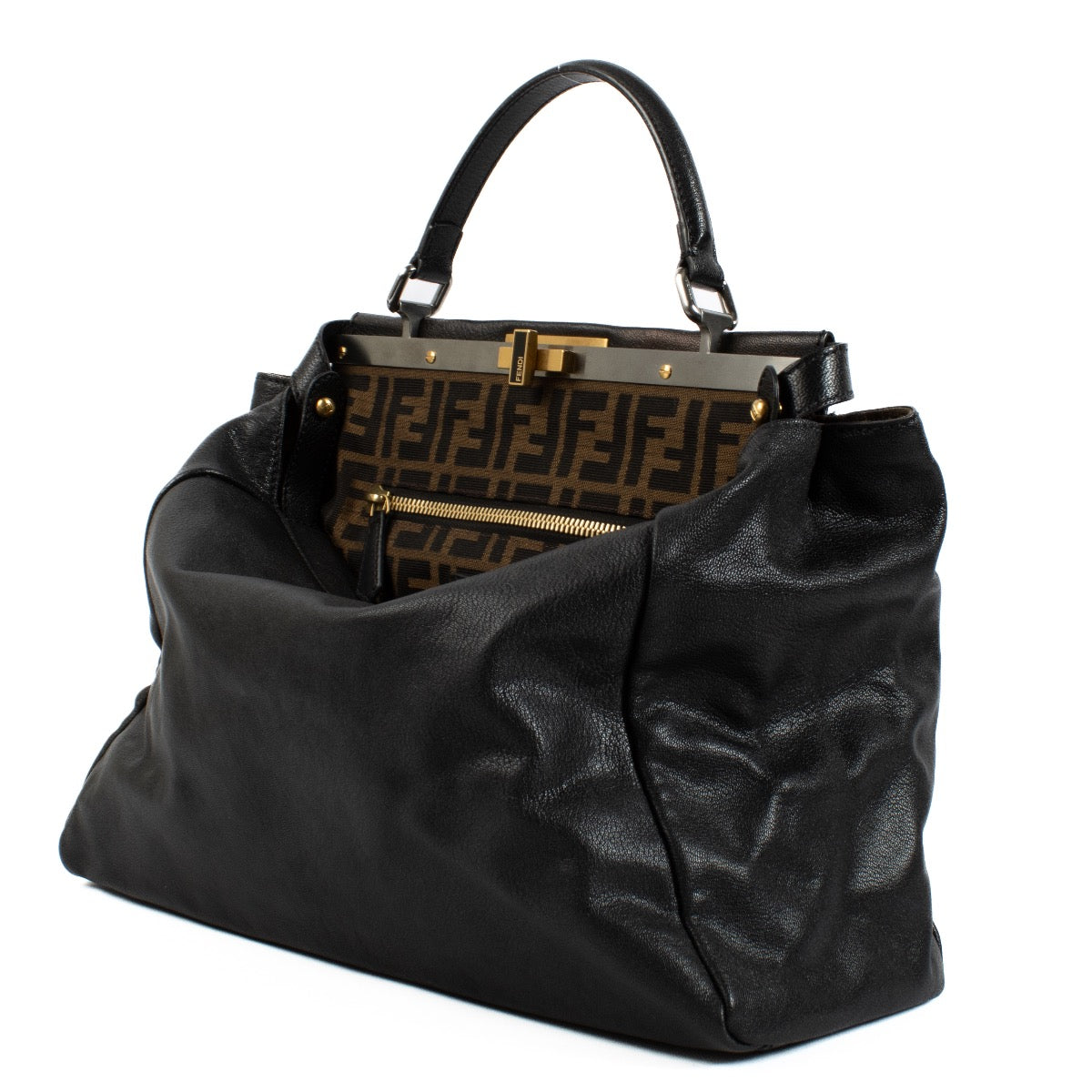 Shop 100% authentic Fendi Black Large Peekaboo Bag on Labellov.com