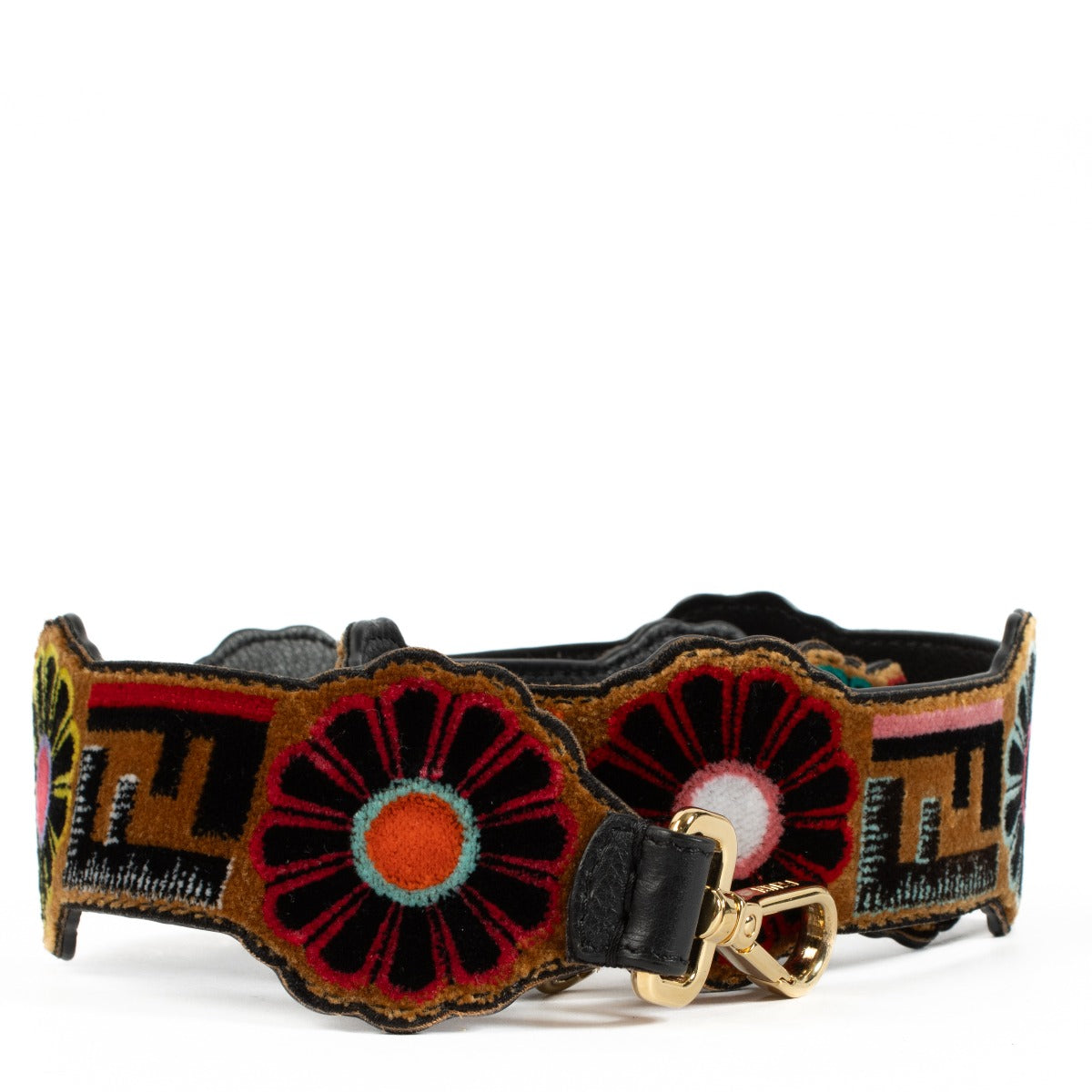 Fendi Meerkleurige FF Bloemenriem You Strap