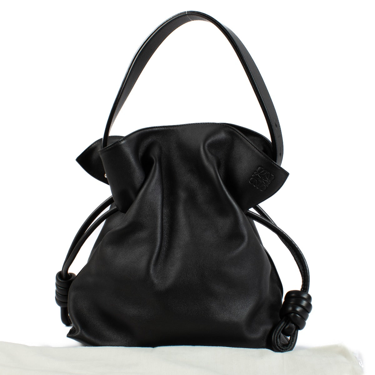 Loewe Black Large Flamenco Clutch
