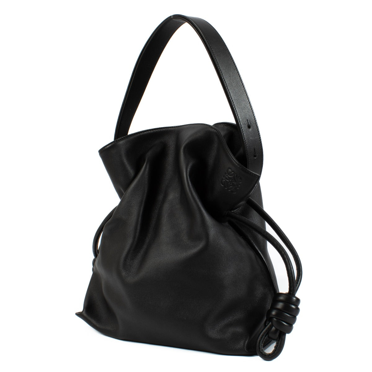 Loewe Black Large Flamenco Clutch