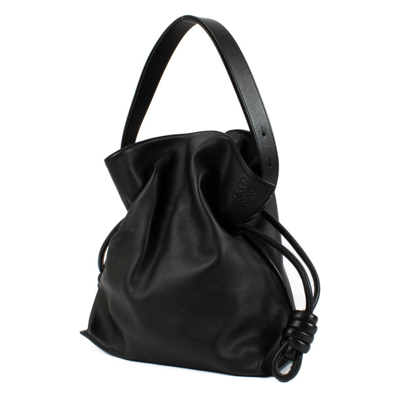 Loewe Black Large Flamenco Clutch
