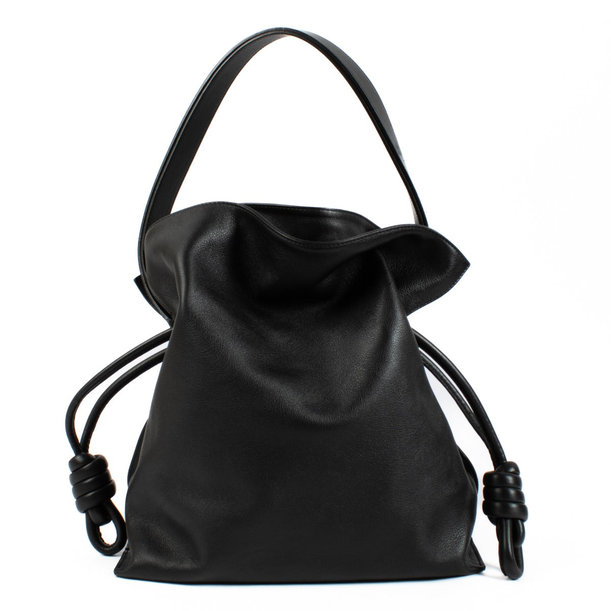 Loewe Black Large Flamenco Clutch