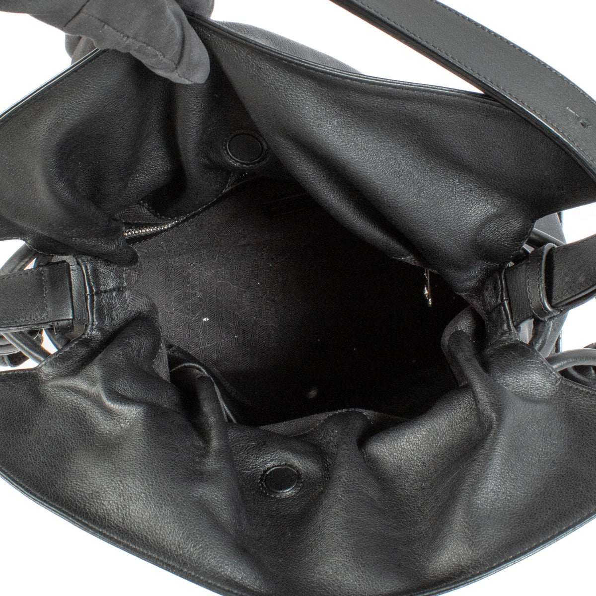 Loewe Black Large Flamenco Clutch