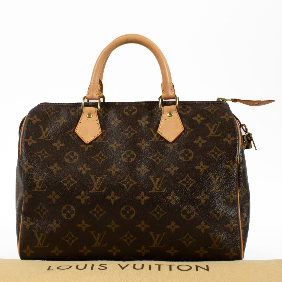 The Louis Vuitton Monogram Speedy 30 is an iconic and stylish handbag, crafted from signature Monogram canvas with natural leather handles. Lightweight, spacious, and perfect for everyday use. Shop now on Labellov.com.