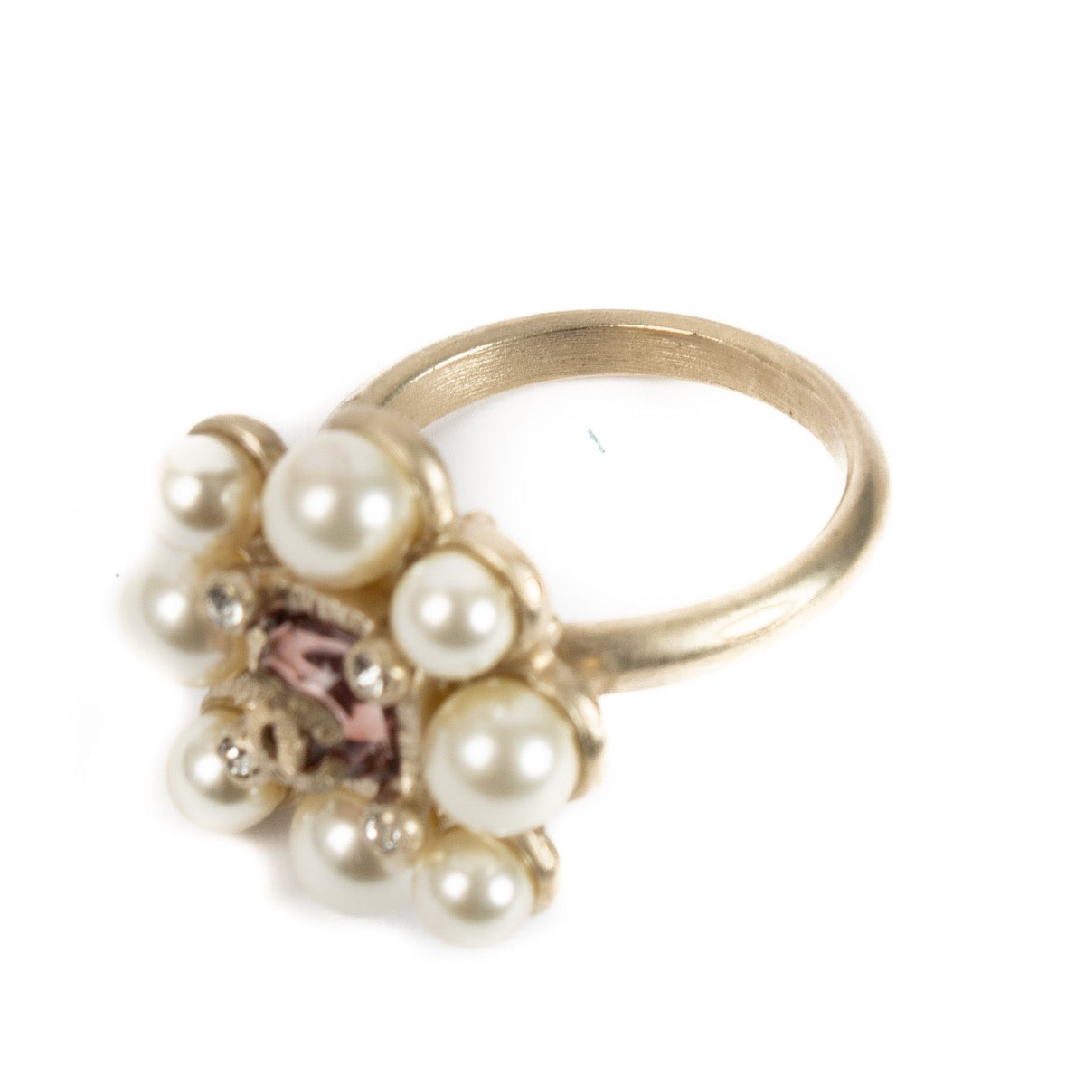 Authentic Chanel 14p Pearl Ring Size 54 on Labellov.com
