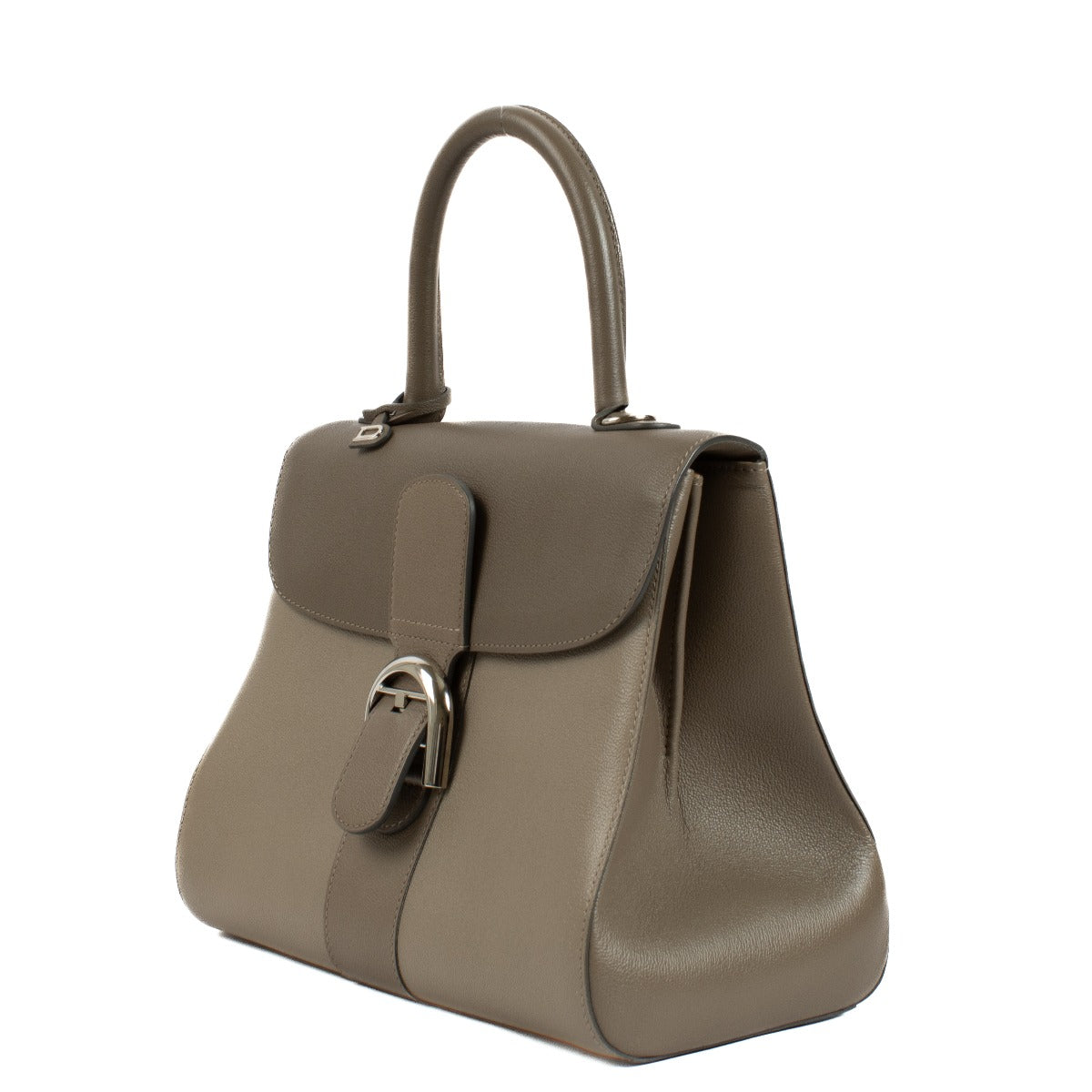 Sac Delvaux Camaïeux Tourterelle Rodeo Calf Brillant MM