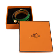 Authentic second hand Hermès Green Swift Rivale Double Tour Bracelet on Labellov.com