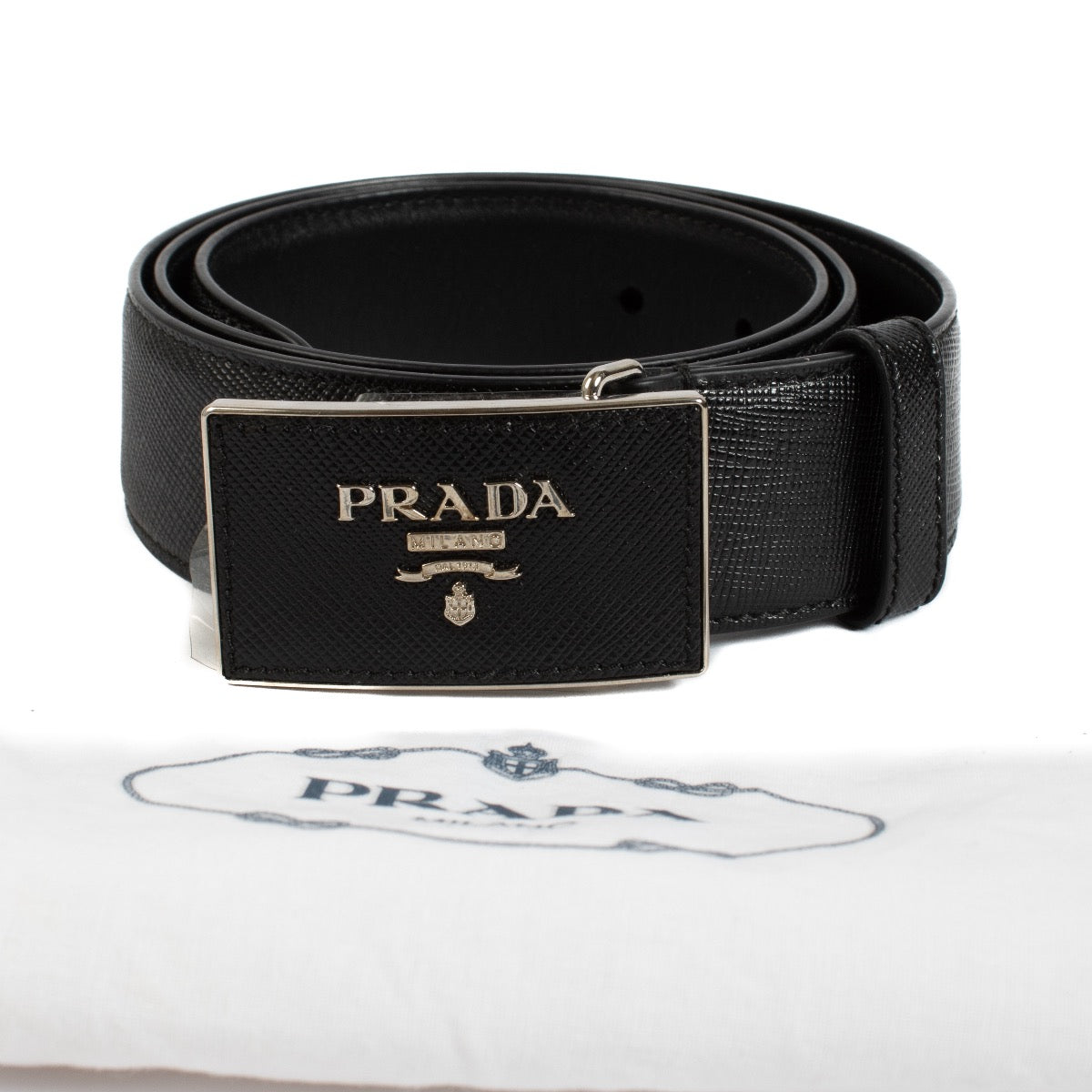 Authentic second hand Prada Black Leather Belt on Labellov.com