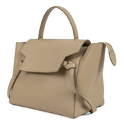 The Celine Beige Mini Belt Bag is a chic and compact leather accessory featuring a structured design, belt buckle closure, and detachable shoulder strap, perfect for day-to-night wear. Shop now on Labellov.com.