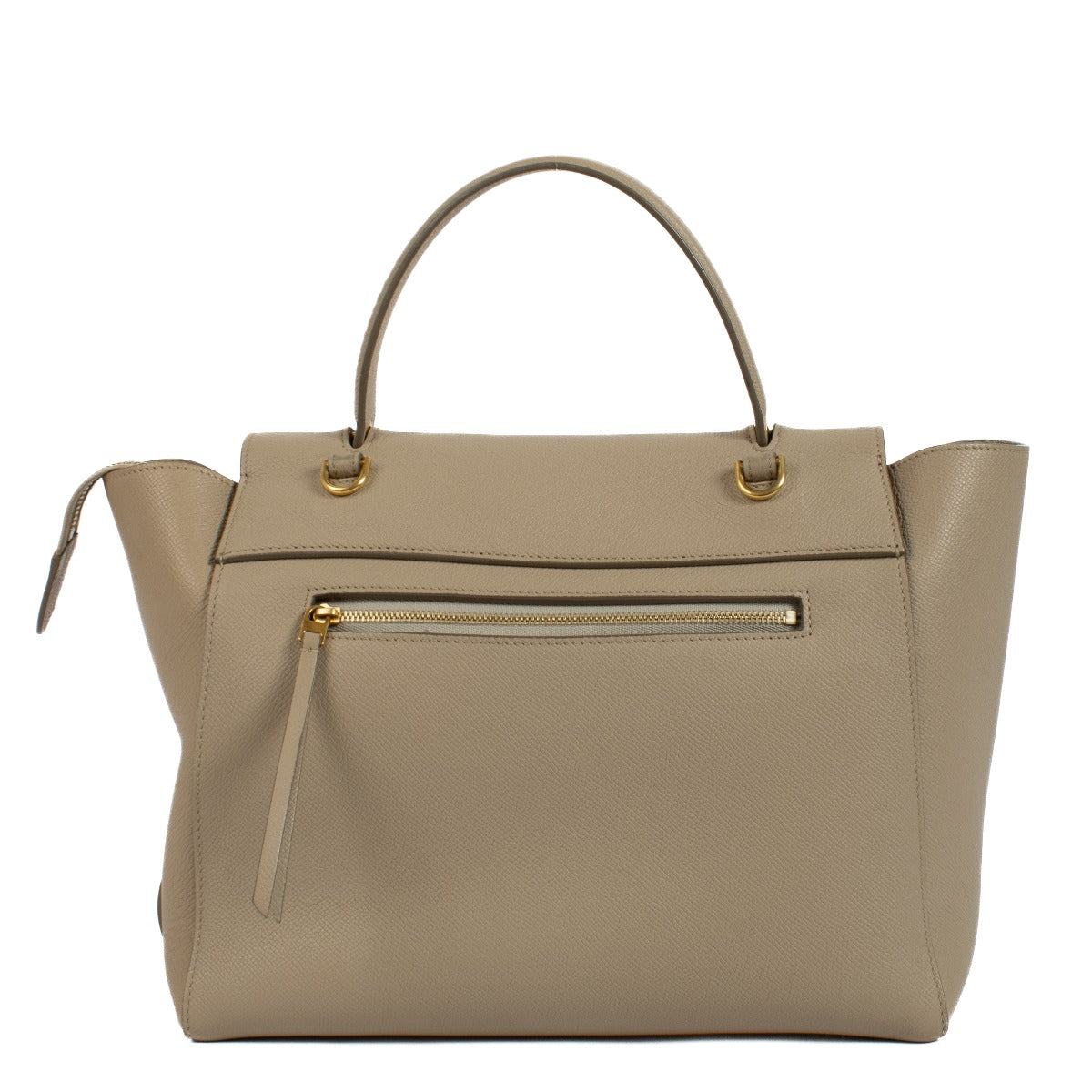 The Celine Beige Mini Belt Bag is a chic and compact leather accessory featuring a structured design, belt buckle closure, and detachable shoulder strap, perfect for day-to-night wear. Shop now on Labellov.com.