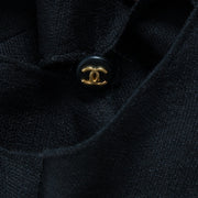 Buy authentic second hand at Chanel 97P Black Silk Organza Dress - Size 44 Labellov.com