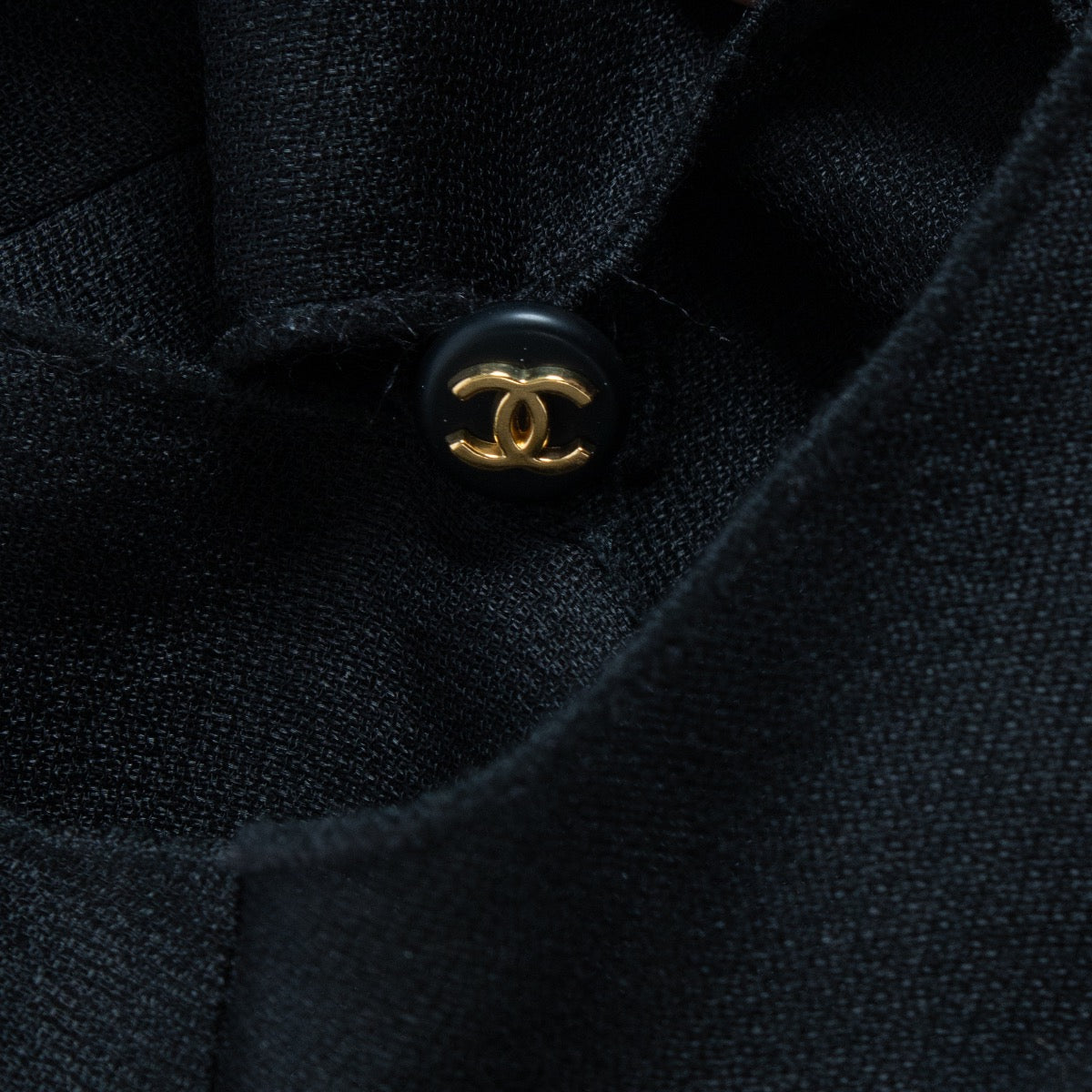 Buy authentic second hand at Chanel 97P Black Silk Organza Dress - Size 44 Labellov.com