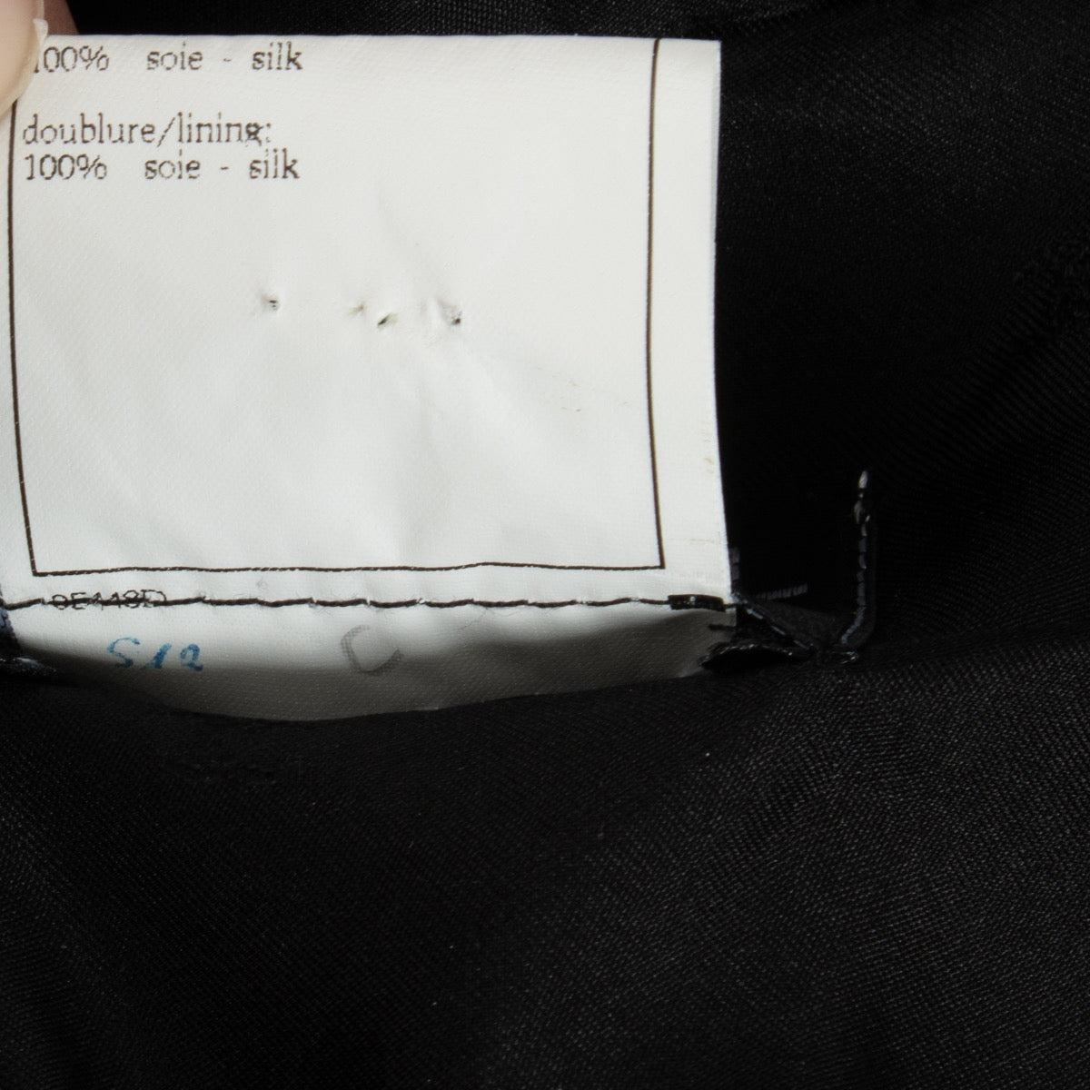 Buy authentic second hand at Chanel 97P Black Silk Organza Dress - Size 44 Labellov.com