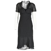 Buy authentic second hand at Chanel 97P Black Silk Organza Dress - Size 44 Labellov.com
