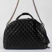 shop 100% authentic second hand Chanel Black Airlines Round Trip Large Bowling Bag on Labellov.com