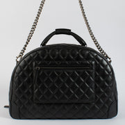 shop 100% authentic second hand Chanel Black Airlines Round Trip Large Bowling Bag on Labellov.com