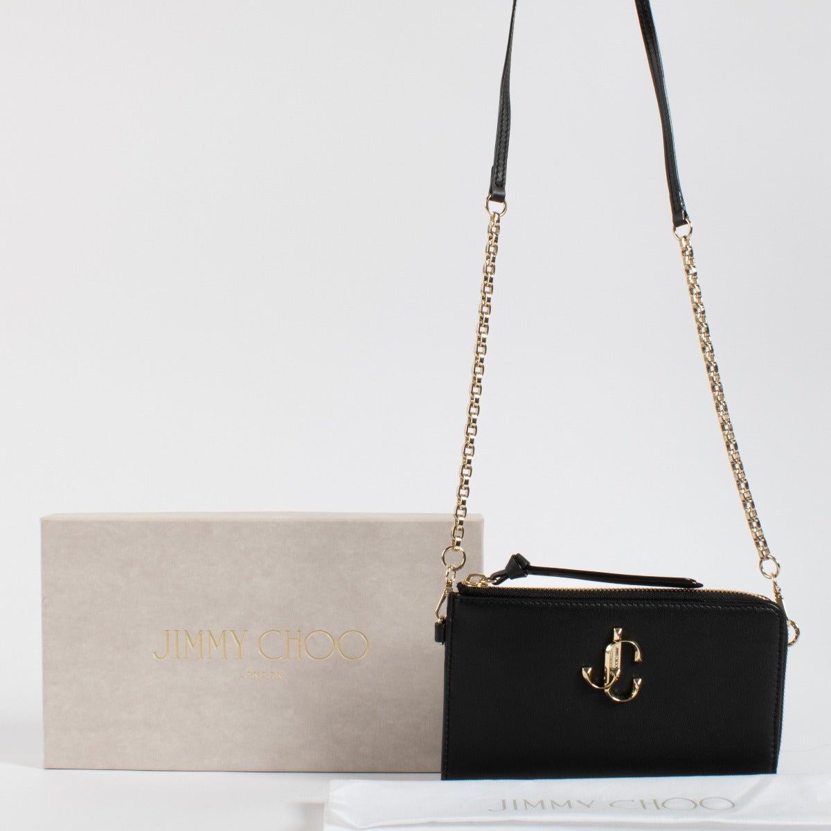 Shop 100% authentic second hand Jimmy Choo Jolly Wallet On Chain on Labellov.com