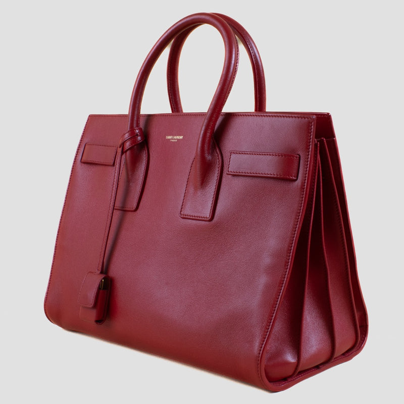 Shop 100% authentic second hand Saint Laurent Red Sac de Jour Small on Labellov.com