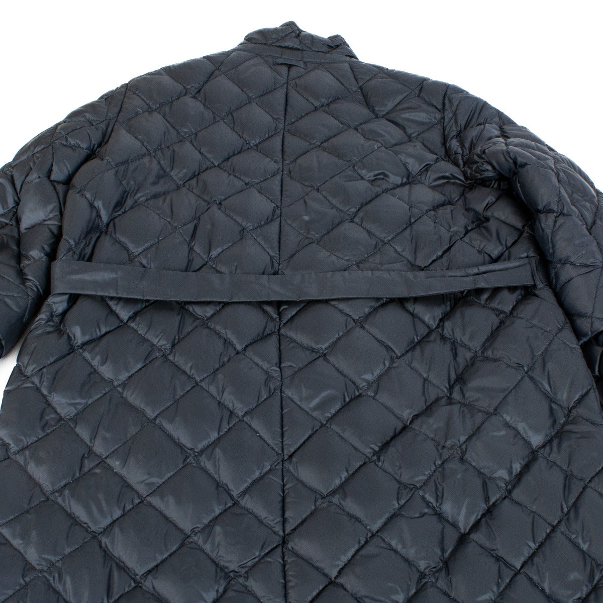 'S Max Mara Blue Quilted Coat - Size FR40