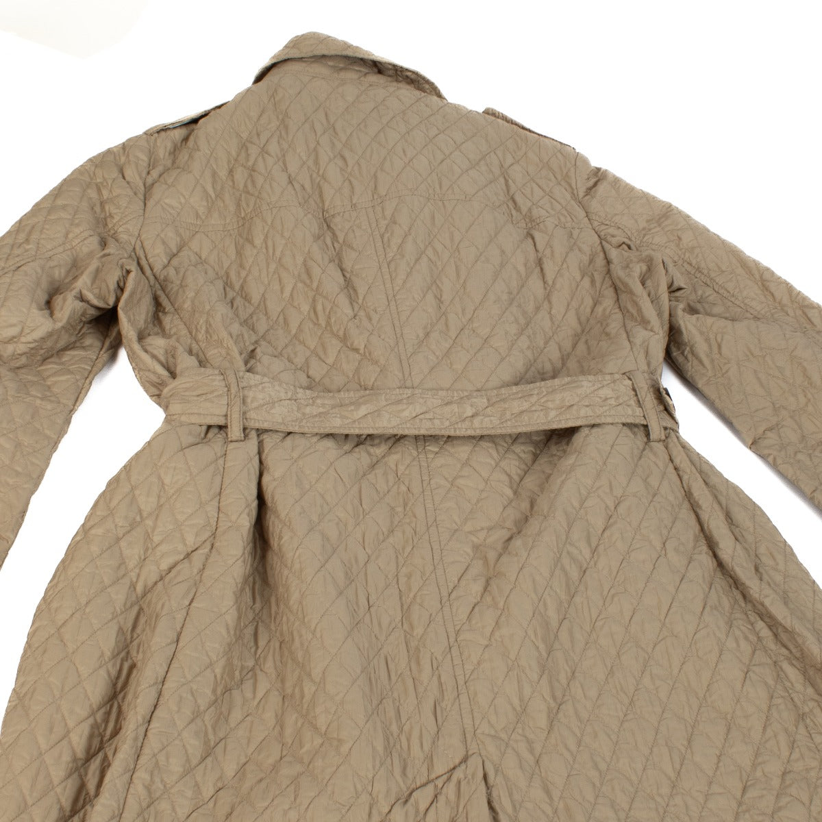 Moncler Beige Quilted Aglae Trench Coat