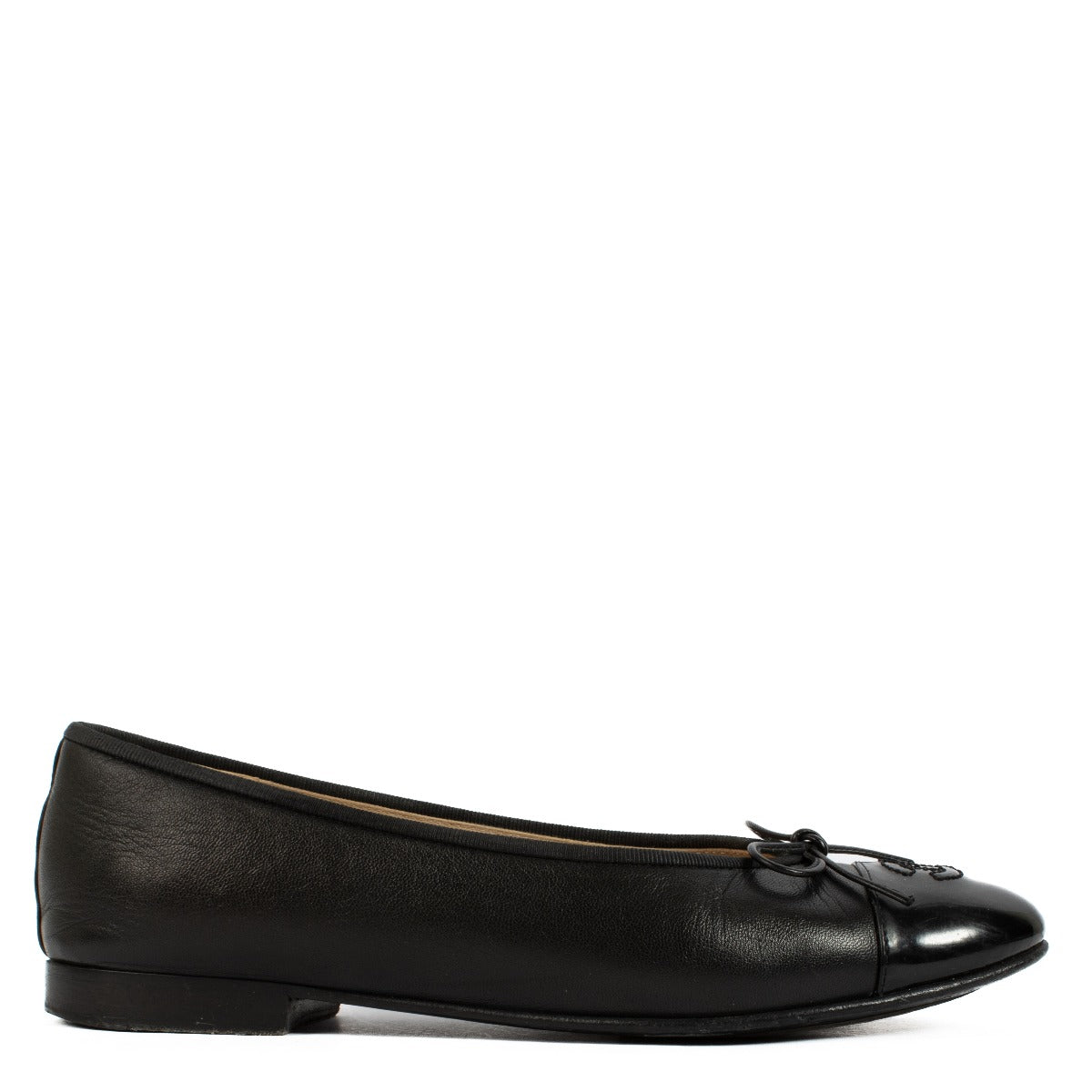 Chanel 00V Black Ballerinas - Size 37,5