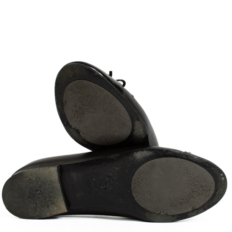 Chanel 00V Black Ballerinas - Size 37,5