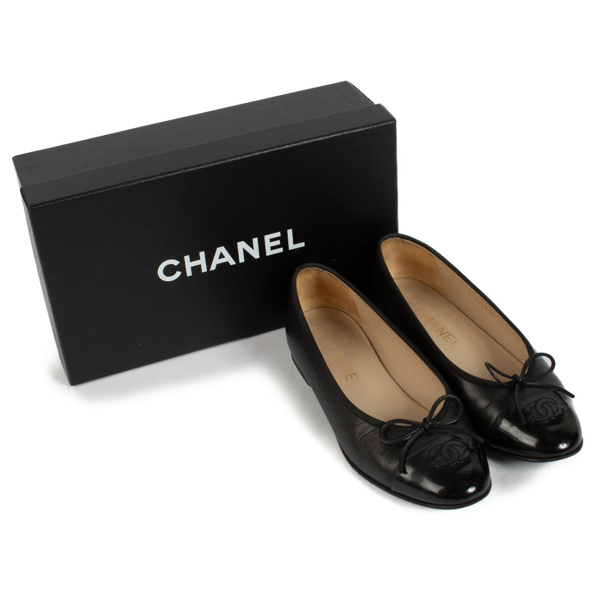 Chanel 00V Black Ballerinas - Size 37,5