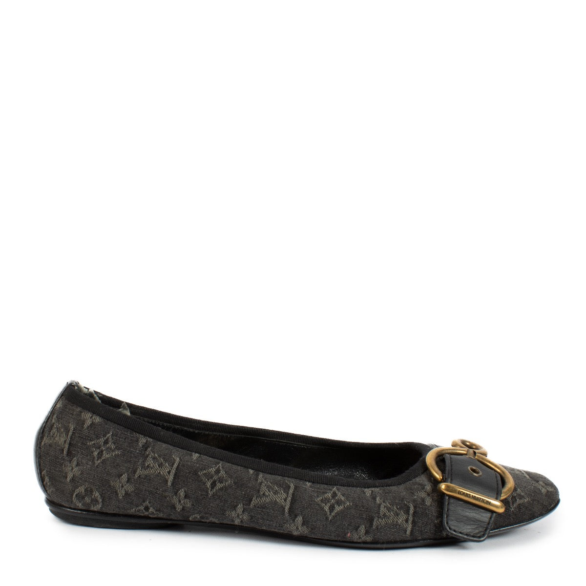shop 100% authentic second hand Louis Vuitton Monogram Denim Flats - Size 36 1/2 on Labellov.com