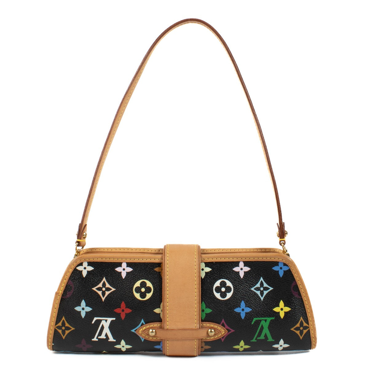 shop 100% authentic second hand Louis Vuitton Black Monogram Multicolore Shirley Bag on Labellov.com