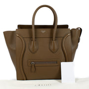shop 100% authentic second hand Celine Moss Green Leather Mini Luggage Bag on Labellov.com
