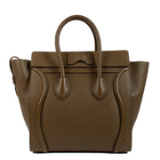 shop 100% authentic second hand Celine Moss Green Leather Mini Luggage Bag on Labellov.com