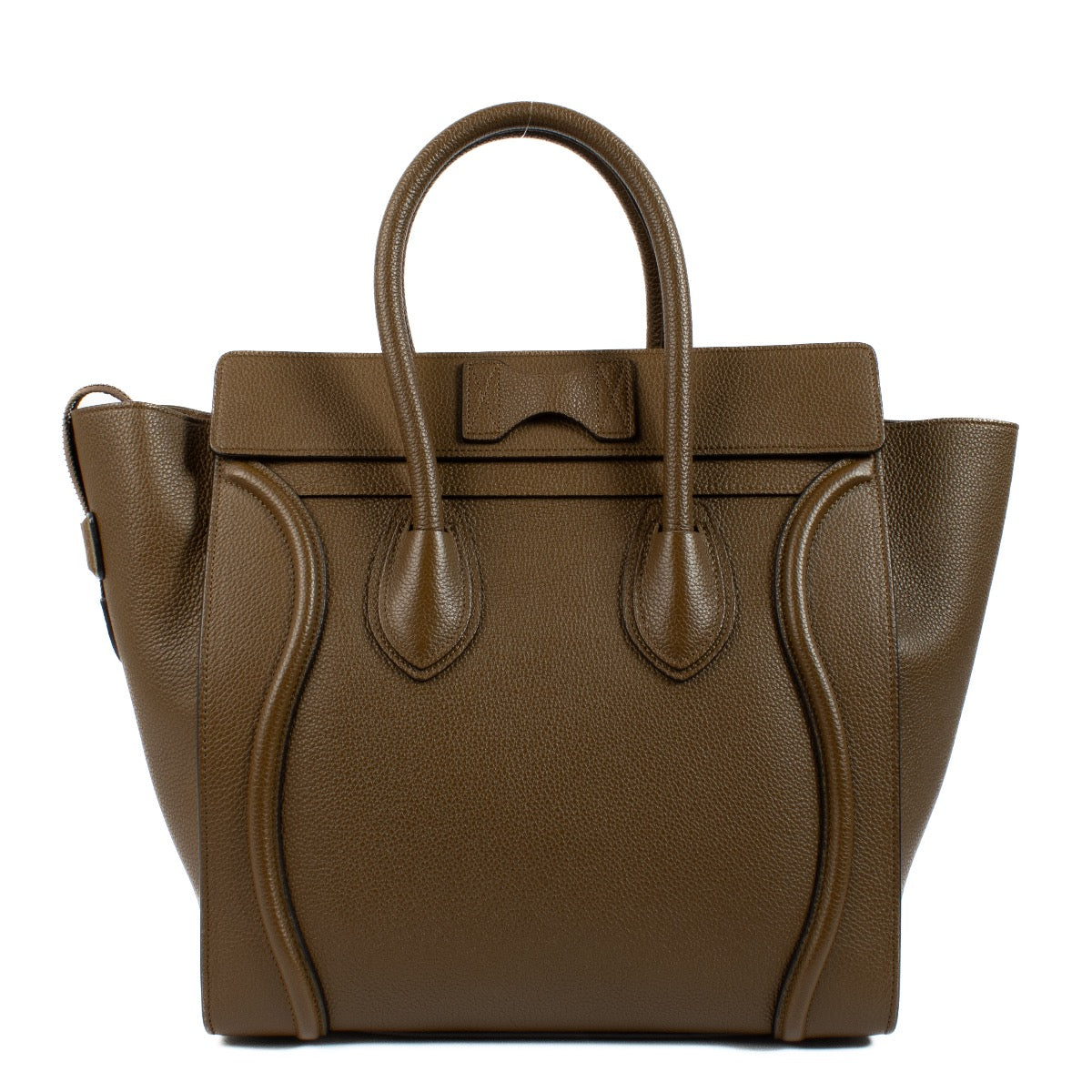 shop 100% authentic second hand Celine Moss Green Leather Mini Luggage Bag on Labellov.com