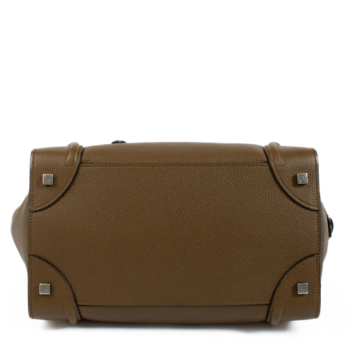 shop 100% authentic second hand Celine Moss Green Leather Mini Luggage Bag on Labellov.com