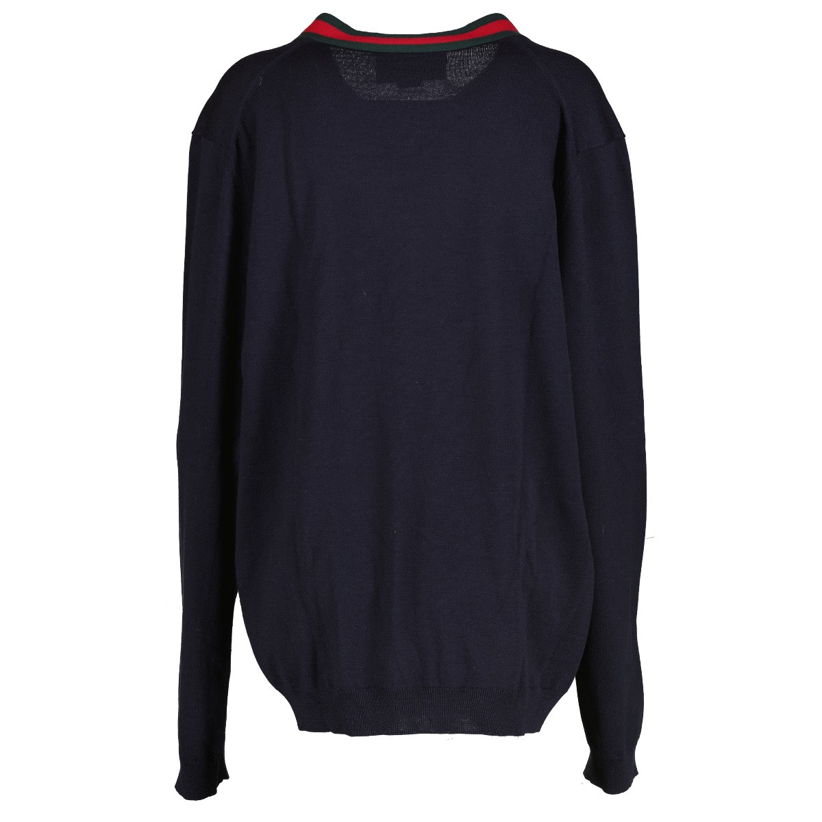 Authentic second hand Gucci Web V Neck Sweater - Size XXXL on Labellov.com
