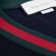 Authentic second hand Gucci Web V Neck Sweater - Size XXXL on Labellov.com