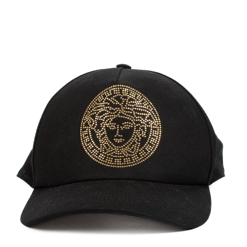 Authentic second hand Versace Black Medusa Stud Cap on Labellov.com