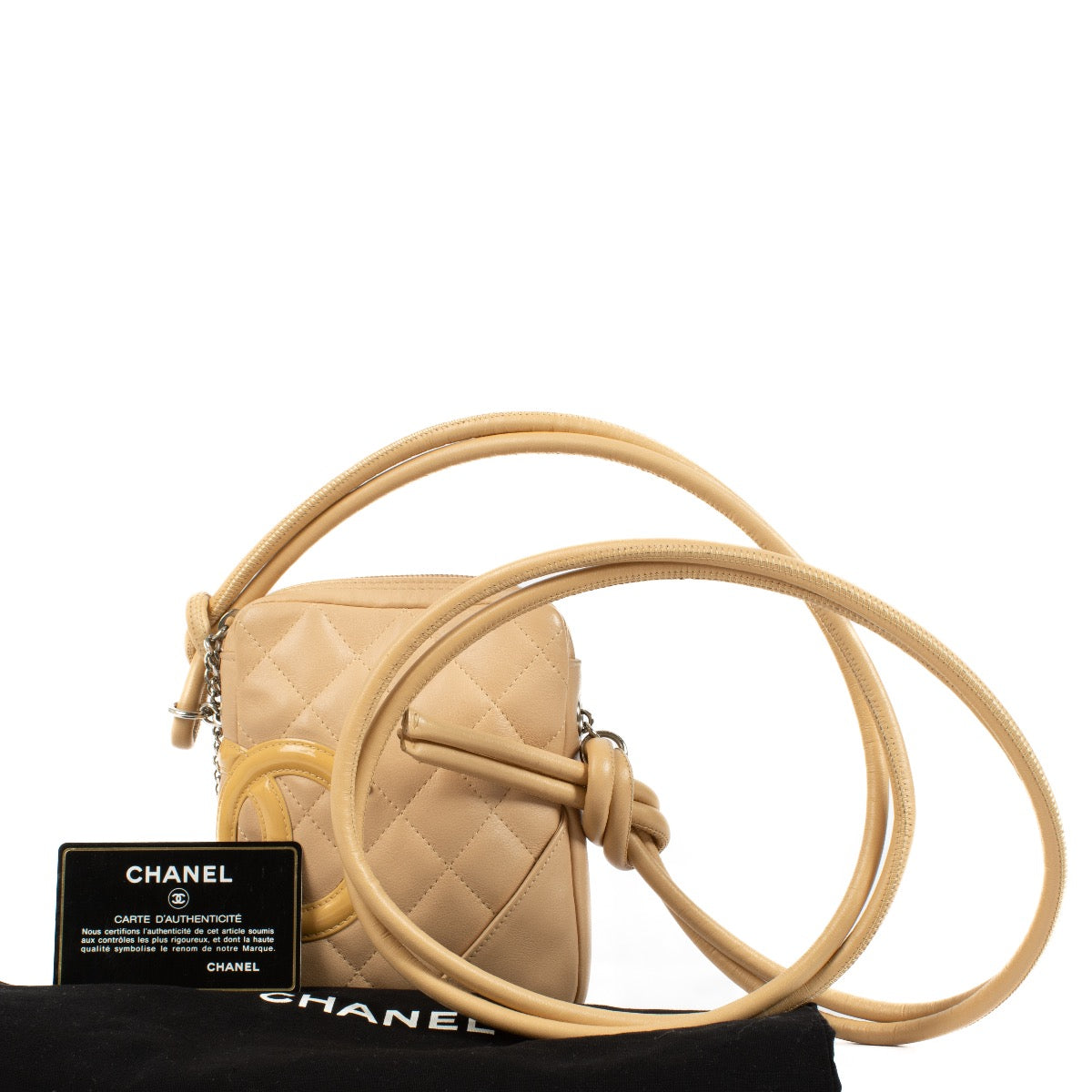 Authentic second hand Chanel Beige Ligne Cambon Crossbody Bag on Labellov.com