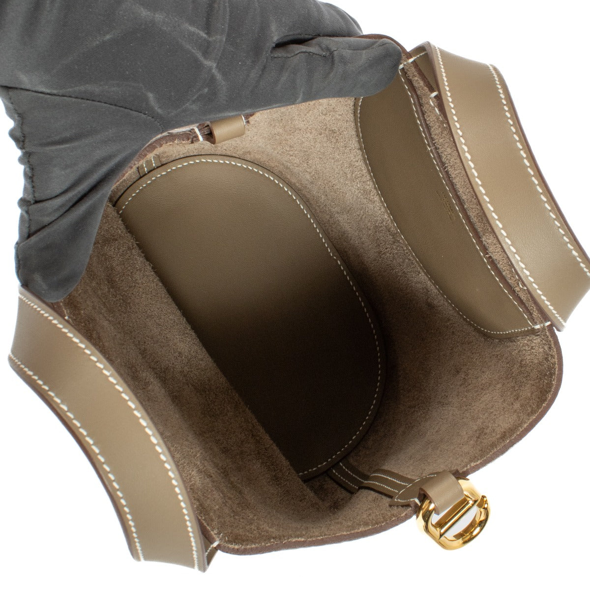 Hermès In-The-Loop 18 Etoupe Clemence/Swift GHW
